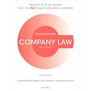 Company Law Concentrate Law Revision and Study Guide
