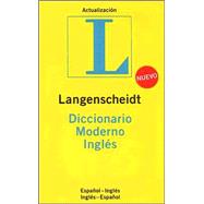 Langenscheidt's Diccionario Moderno Ingles / Langenscheidt Standard Spanish Dictionary