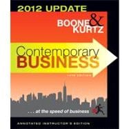 AIE Contemporary Business Fourteenth Edition 2012 Update -- Annotated Instructor's Edition
