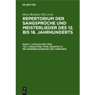 Katalog Der Tone Bd 2 1 Einleitung, Tone, Register Zu Melodieuberlieferung Und Tonnamen Bd. 2 2 Register Zu Den Tonschemata