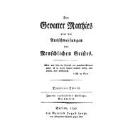 Henri-Joseph Du Laurens: Der Gevatter Matthies oder die Ausschweifungen des menschlichen Geistes. Teil 3