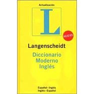 Langenscheidt Diccionario Moderno Ingles/ Langenscheidt Standard Spanish Dictionary