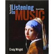 MindTap Music, 1 term (6 months) Printed Access Card with Active Listening Guide for Wright's The Essential Listening to Music, 2nd