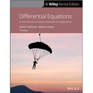 Differential Equations: An Introduction to Modern Methods and Applications, 3rd Edition [Rental Edition]