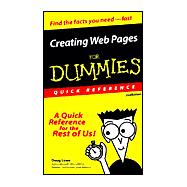 Creating Web Pages for Dummies Quick Reference