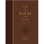 For I Know the Plans 2018 Daily Leather Planner