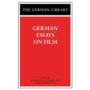 German Essays on Film