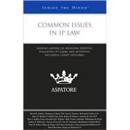 Common Issues in IP Law : Leading Lawyers on Resolving Disputes, Evaluating IP Claims, and Achieving Successful Client Outcomes