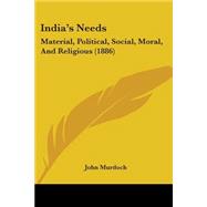 India's Needs : Material, Political, Social, Moral, and Religious (1886)