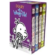 Diary of a Wimpy Kid Box of Books 5-8 Hardcover Gift Set Ugly Truth, Cabin Fever, The Third Wheel, Hard Luck
