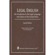 Legal English An Introduction to the Legal Language and Culture of the United States