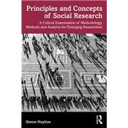 Principles and Concepts of Social Research