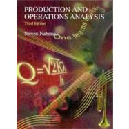 Production and Operations Analysis