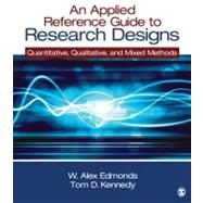 An Applied Reference Guide to Research Designs; Quantitative, Qualitative, and Mixed Methods