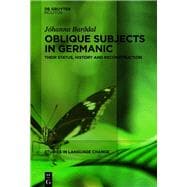Oblique Subjects in Germanic book cover, ISBN 9783112215098