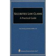 Securities Law Claims A Practical Guide