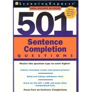 501 Sentence Completion Questions,9781576855119