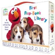 Elmo's World: First Flap-Book Library (Sesame Street) Balls!; Puppies!; Babies!; Food!