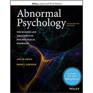 Abnormal Psychology, Fourteenth Edition WileyPLUSNext Gen Card with (Loose-Leaf) Print Companion Set