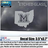 CDI Miami Ohio Etched Effect Decal