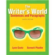 The Writer's World Sentences and Paragraphs
