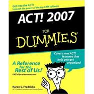 ACT! 2007 For Dummies<sup>®</sup>