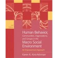 Human Behavior, Communities, Organizations, and Groups in the Macro Social Environment An Empowerment Approach