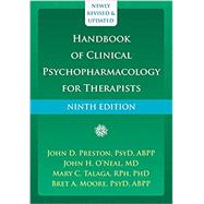 Handbook of Clinical Psychopharmacology for Therapists,9781684035151