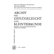 Archiv für Geflügelzucht und Kleintierkunde. Band 15, Heft 1
