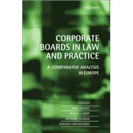 Corporate Boards in European Law A Comparative Analysis