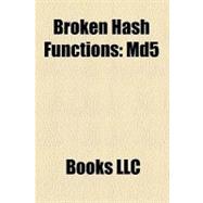 Broken Hash Functions : Md5, Gost, Md2, Md4, Panama, Snefru