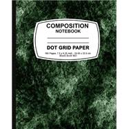 Green Marble Dot Grid Notebook