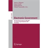 Electronic Government : 8th International Conference, EGOV 2009, Linz, Austria, August 31 - September 3, 2009, Proceedings