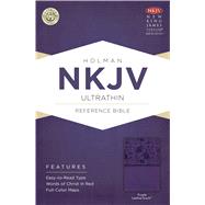 NKJV Ultrathin Reference Bible, Purple LeatherTouch Indexed