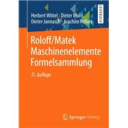 Roloff/Matek Maschinenelemente Formelsammlung