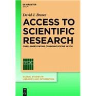 Access to Scientific Research book cover, ISBN 9783110375169