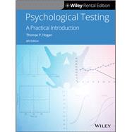 Psychological Testing A Practical Introduction,9781119625179