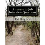 Answers to Job Interview Questions