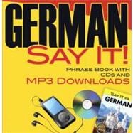 CANCELLED Say It! German Phrase Book with CD & MP3 Downloads