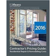 Rsmeans Contractor's Pricing Guide Residential Repair & Remodeling Costs 2016