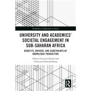 University and Academics’ Societal Engagement in Sub-Saharan Africa