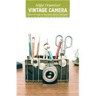 Artful Organizer: Vintage Camera Stylish Storage for Your Pens, Pencils, and More! (Office Desk Organizer and Accessories, Office Supplies Desk Organizer, Cute Modern Desk Organizer)
