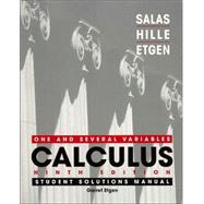 Student Solutions Manual to accompany Calculus: One and Several Variables, 9th Edition