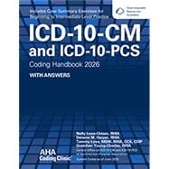 ICD-10-CM and ICD-10-PCS Coding Handbook With Answers, 2026 Rev. Ed. book cover, ISBN 9781556485213