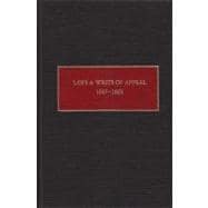 Laws and Writs of Appeal 1647-1663