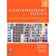 Contemporary Topics 3 Academic and Note-Taking Skills (Advanced)