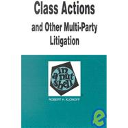 Class Actions and Other Multi-Party Litigations in a Nutshell