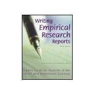 Writing Empirical Research Reports : A Basic Guide for Students of the Social and Behavioral Sciences