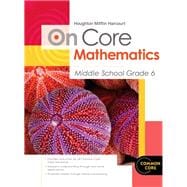 Holt Mcdougal Middle School Math Oncore : Student Worktext Grade 6 2012