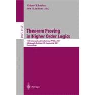 Theorem Proving in Higher Order Logics: 14th International Conference, Tphols 2001, Edinburgh, Scotland Uk, September 3-6, 2001 Proceedings